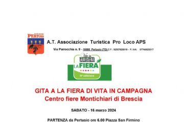 Iniziative Pro Loco Pertusio nell’ambito del Corso sulla Melicultura: cena e gita