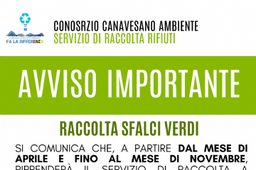 Locandina Raccolta Sfalci  Verde